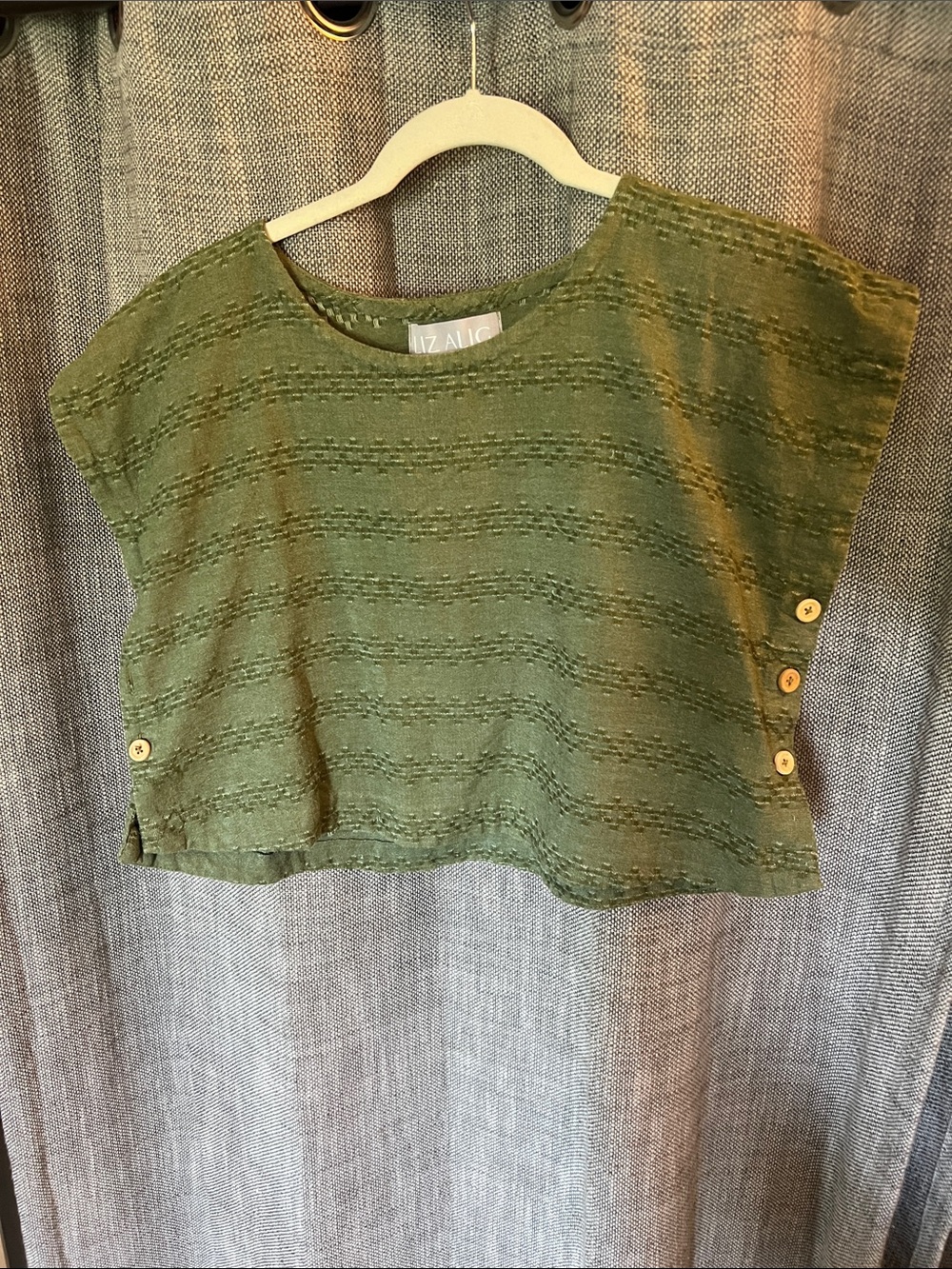 Liz Alig Katie cotton crop top